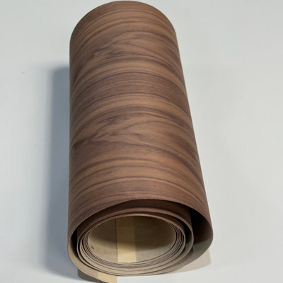 1 Roll Of Preglued Iron On Real Wood Dark Walnut Veneer. 2500X300X0.6mm - image 1