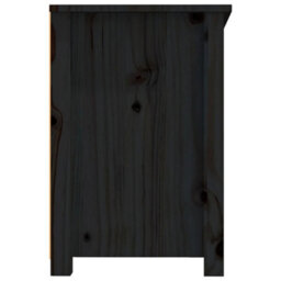 Berkfield Tv Cabinet Black 114X35X52 Cm Solid Wood Pine - thumbnail 8