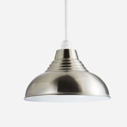 Inlight Lucia Satin Nickel Effect Pendant Round Light Shade (D)30Cm - thumbnail 5