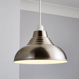 Inlight Lucia Satin Nickel Effect Pendant Round Light Shade (D)30Cm - thumbnail 1