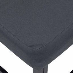 Walplus Garden Sofa Set With Cushion 4 Pcs Black Aluminium - thumbnail 8