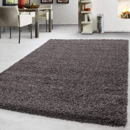 Prime Plus Extra Thick Heavy 5Cm Pile Soft Shaggy Rugs Modern Area Rugs Bedroom Hall Rugs (Taupe, 160 X 230Cm) - thumbnail 1