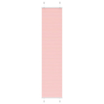 Berkfield Pleated Blind Pink 45X200 Cm Fabric Width 44.4 Cm Polyester - image 1
