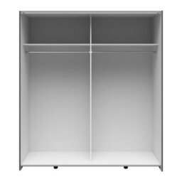 Heze Furniture Sonya 2 Door Sliding Wardrobe In Graphite & Artisan Oak - thumbnail 2