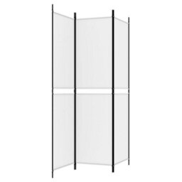 Berkfield Durable 3-Panel Room Divider White 150X200 Cm Fabric - thumbnail 5