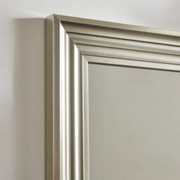 Julian Bowen Tokyo Pewter Dress Mirror, Plastic Frame, Rectangular, Full Length, Freestanding, 115 X 45 X 3.5Cm - thumbnail 4