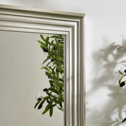 Julian Bowen Tokyo Pewter Dress Mirror, Plastic Frame, Rectangular, Full Length, Freestanding, 115 X 45 X 3.5Cm - thumbnail 5