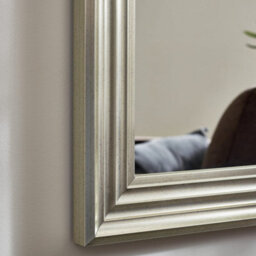Julian Bowen Tokyo Pewter Dress Mirror, Plastic Frame, Rectangular, Full Length, Freestanding, 115 X 45 X 3.5Cm - thumbnail 6