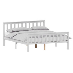 Lassic Vida Designs Milan White 5Ft King Size Wooden Bed Frame - High Foot End - thumbnail 8