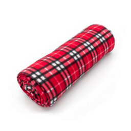Velosso Cosy Fleece Soft Touch Blanket - Printed, Machine Washable Throw For Sofa, Bed, Couch - Size 127X152 Cm - Red