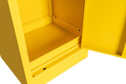 Bigdug Hazardous Substance Storage Cabinet - Metal Coshh Cupboard, Hse Safety Cabinet - 1 Shelf 700H X 900W X 460D mm - thumbnail 6