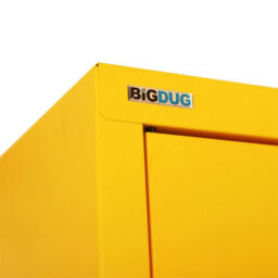 Bigdug Hazardous Substance Storage Cabinet - Metal Coshh Cupboard, Hse Safety Cabinet - 1 Shelf 700H X 900W X 460D mm - thumbnail 4