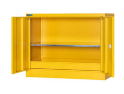 Bigdug Hazardous Substance Storage Cabinet - Metal Coshh Cupboard, Hse Safety Cabinet - 1 Shelf 700H X 900W X 460D mm - thumbnail 2