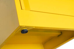 Bigdug Hazardous Substance Storage Cabinet - Metal Coshh Cupboard, Hse Safety Cabinet - 1 Shelf 700H X 900W X 460D mm - thumbnail 3