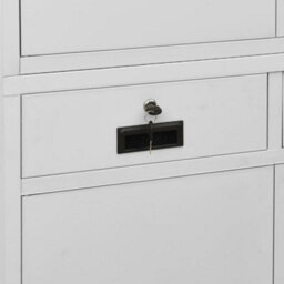 Berkfield Office Cabinet Light Grey 90X40X180 Cm Steel - thumbnail 7