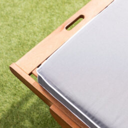 Alfresia Grey Sun Lounger Replacement Garden Cushion With Luxury Thick Foam Filling - thumbnail 5