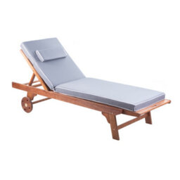 Alfresia Grey Sun Lounger Replacement Garden Cushion With Luxury Thick Foam Filling - thumbnail 8