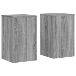 Walplus Plant Stands 2 Pcs Grey Sonoma 30X30X50 Cm Engineered Wood - thumbnail 2