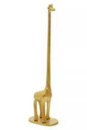 Orsina Fauna Gold Finish Giraffe Toilet Roll Holder - thumbnail 2