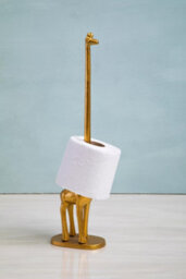 Orsina Fauna Gold Finish Giraffe Toilet Roll Holder - thumbnail 6