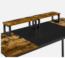 Large Computer Desk With Movable Monitor Stand For Gaming Writing Home Office - thumbnail 6