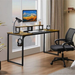 Large Computer Desk With Movable Monitor Stand For Gaming Writing Home Office - thumbnail 2