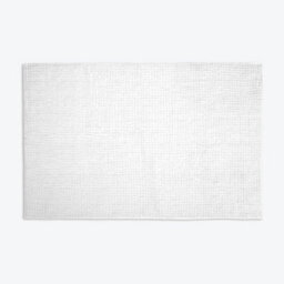 Allure Bath Fashions Chenille Bobble Bath Mat Non Slip 50 X 80Cm - White