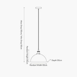 Pacific Lifestyle Ceiling Light Antique Silver Metal And Glass Dome Pendant - thumbnail 5
