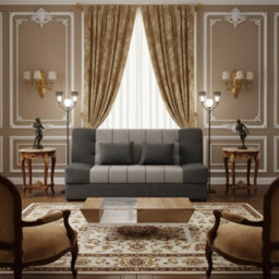Sonia Sofa Bed With Storage Springs And Foam Stylish Living Room Or Guest Room Sofa With Cushions Dark Grey And Light Grey - thumbnail 2