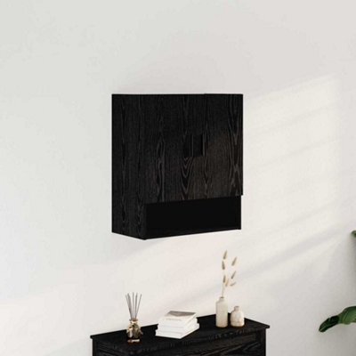 Walplus Wall Cabinet Black Oak 60 X 31 X 70 Cm Engineered Wood - image 1