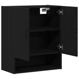 Walplus Wall Cabinet Black Oak 60 X 31 X 70 Cm Engineered Wood - thumbnail 4