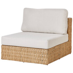 Beliani Garden Corner Sofa With Table 4 Seater Oliveri Pe Rattan Beige Left Hand - thumbnail 8