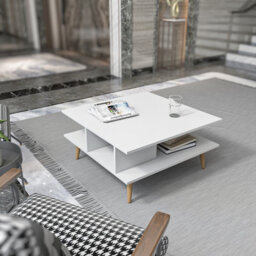 Decorotika Akya Coffee Table With Storage White - thumbnail 2