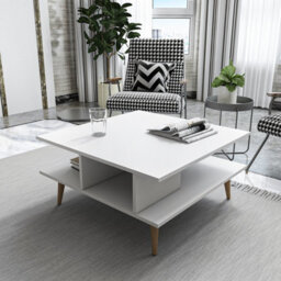 Decorotika Akya Coffee Table With Storage White - thumbnail 1