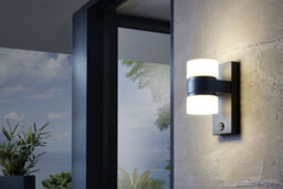 2 Pack Modern Ip44 Outdoor Wall Light With Pir Sensor In Anthracite Aluminium - thumbnail 5