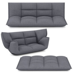 Floor Sofa Chair Convertible Lazy Couch W/adjustable Backrest - thumbnail 1