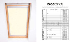 Bloc Blinds Cream Blackout Blind For Velux Roof Window Size  Pk04, Silver Frames - thumbnail 4