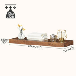 Set Of 2 Wall Mount Floating Display Shelves - thumbnail 2