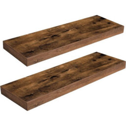 Set Of 2 Wall Mount Floating Display Shelves - thumbnail 3