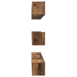 Berkfield Modern Tv Cabinet Set 8 Pcs Old Wood Medium 30.5 X 30 X 30 Cm - thumbnail 9
