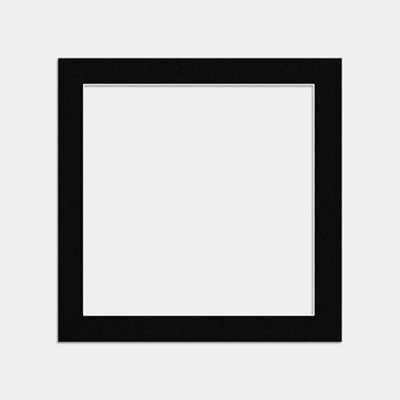 Ak Frames 50X50Cm Black Picture Mounts To Fit 40X40Cm Aperture Size - Mount Board Only (No Frame Included) - image 1
