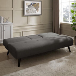 Home Detail Chicory Clic-Clac Sofa Bed With Pull-Down Cupholder Tray, Grey Linen - thumbnail 2