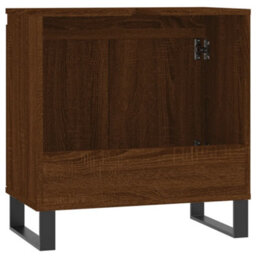 Berkfield Bathroom Cabinet Brown Oak 58X33X60 Cm Engineered Wood - thumbnail 7