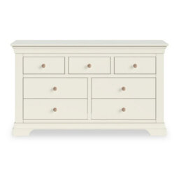 Colette Cream 3 Over 4 Chest Of Drawers Fully Assembled - By Roseland Furniture - thumbnail 7