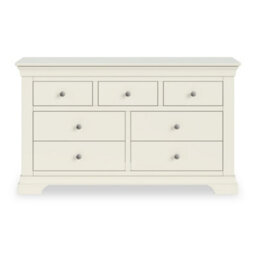 Colette Cream 3 Over 4 Chest Of Drawers Fully Assembled - By Roseland Furniture - thumbnail 6