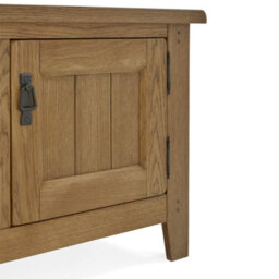 Broadway Oak 180Cm Extra Large Tv Unit - Fully Assembled By Roseland Furniture - thumbnail 9