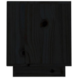 Berkfield Tv Cabinet Black 70X34X40 Cm Solid Wood Pine - thumbnail 8