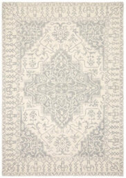 Silver Grey Wool Rug For Living Room And Bedroom-160Cm X 230Cm - thumbnail 1