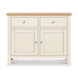 Farro Xl Cream 2 Door Sideboard Cabinet Fully Assembled - By Roseland Furniture - thumbnail 3