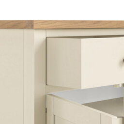 Farro Xl Cream 2 Door Sideboard Cabinet Fully Assembled - By Roseland Furniture - thumbnail 7